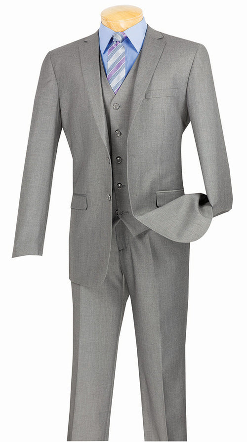 Duke of Windsor Collection - Slim Fit 2 Piece Double Breasted Windowpane Suit in Tan