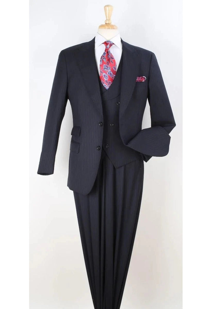 Big and Tall Business Suits - Suits For Big Man - Large Men's Gray Vested Suits