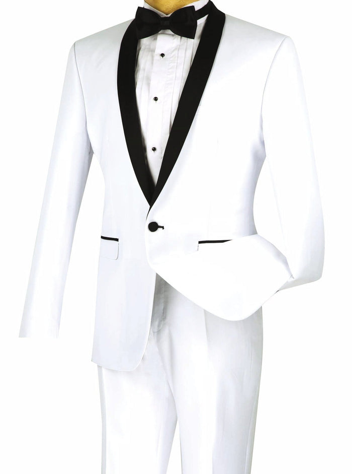 Royale Collection - Regular Fit 2 Piece Tuxedo in Gray by Vinci