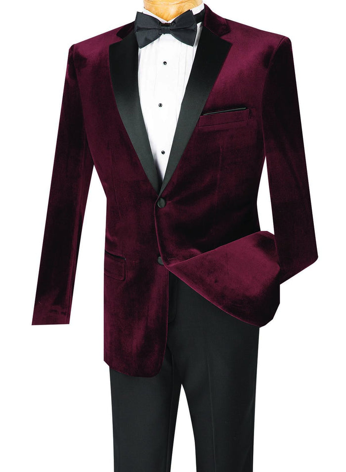 Oriental Collection - Banded Collar Slim Fit Suit Shiny Sharkskin 2 Piece White by Vinci