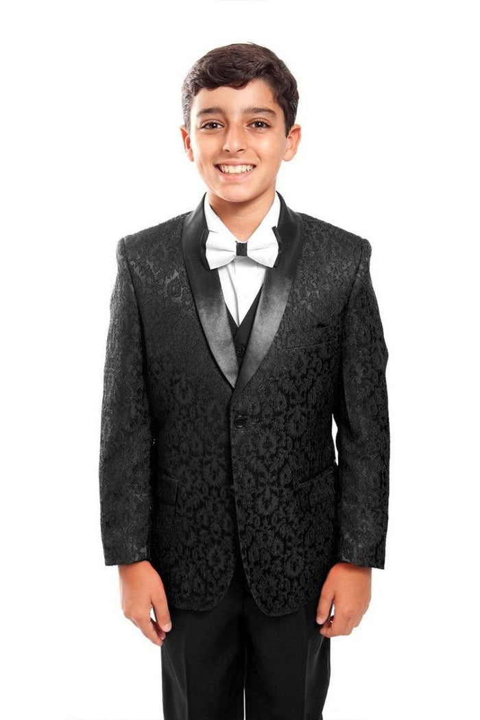 Cruz Tazio Kids Black 5-Piece Tuxedo