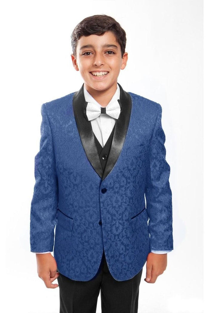 Cruz Tazio Kids Royal Blue 5-Piece Tuxedo