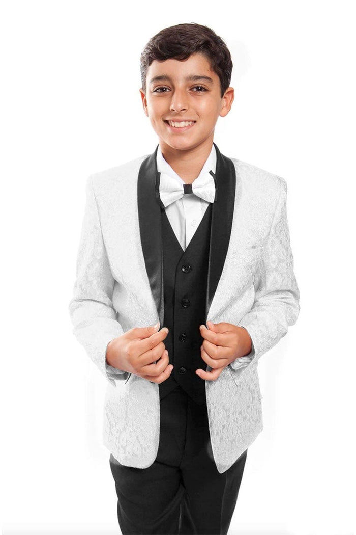 Cruz Tazio Kids White 5-Piece Tuxedo