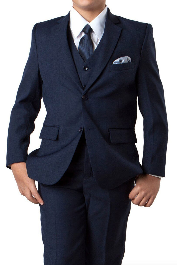 Jacob Kids Navy 5-Piece Suit by Tazzio