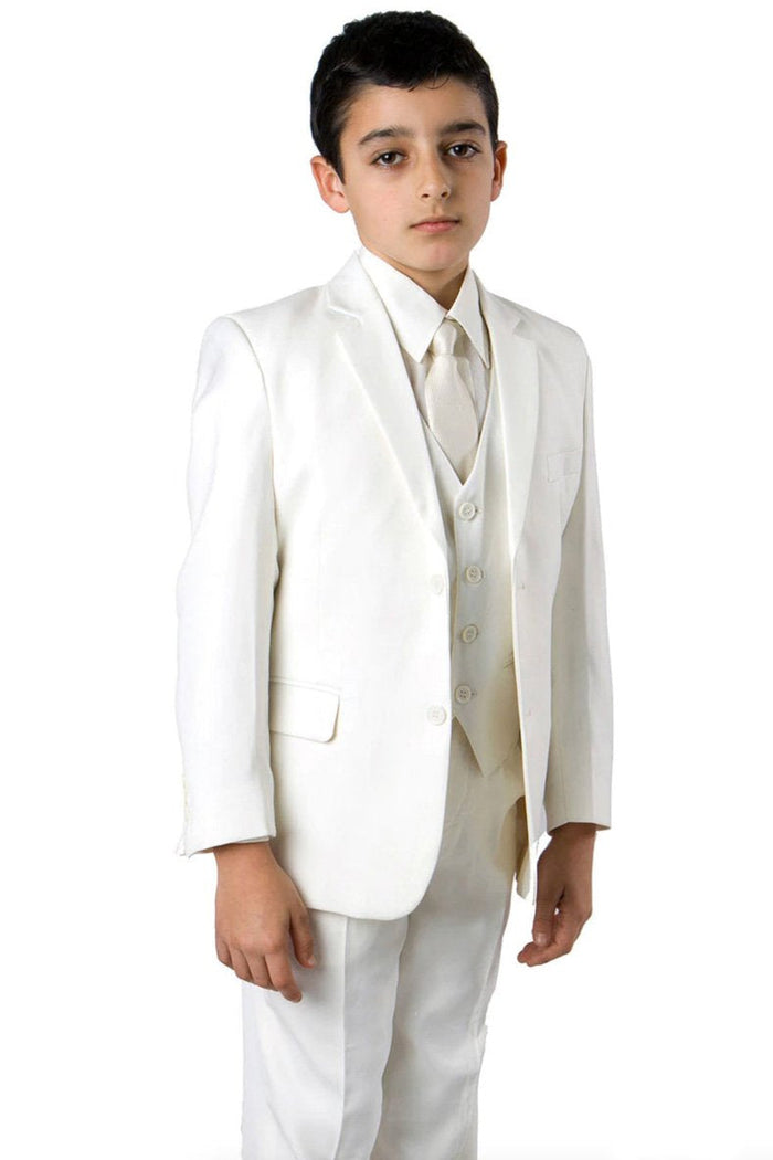 Jacob Kids Off-White 5-Piece Suit by Tazzio