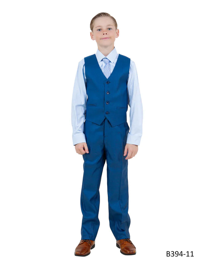 Boys Blue Suit in Modern Fit