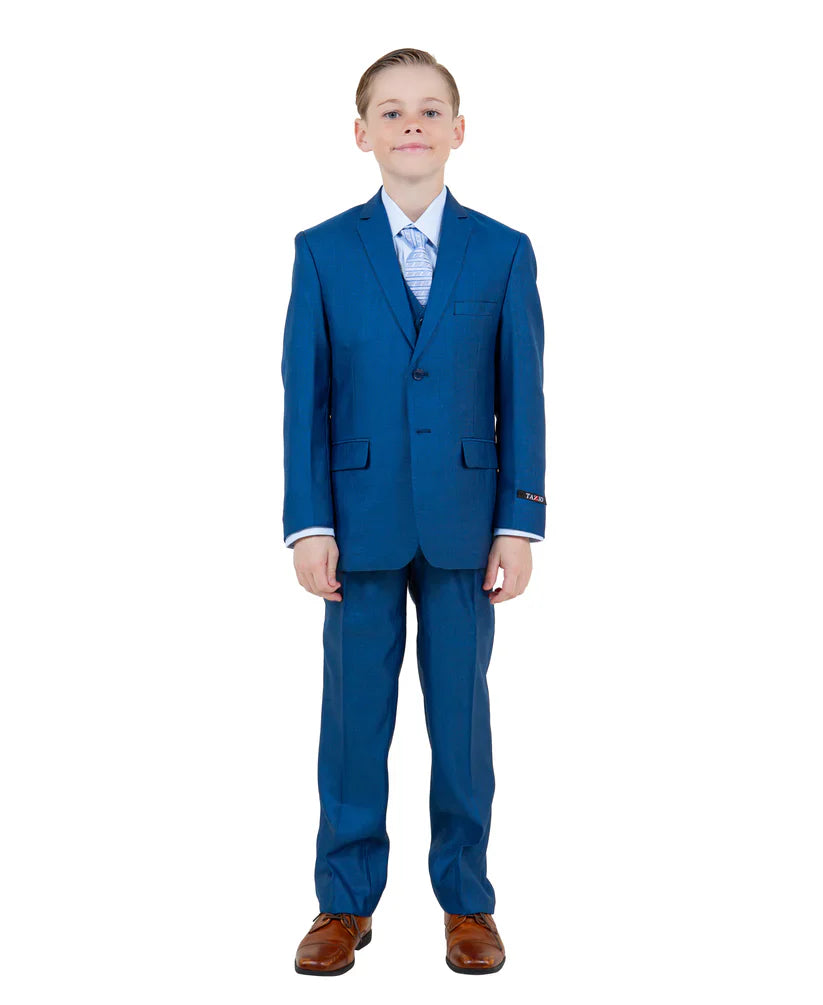 Boys Blue Suit in Modern Fit – SuitUSA