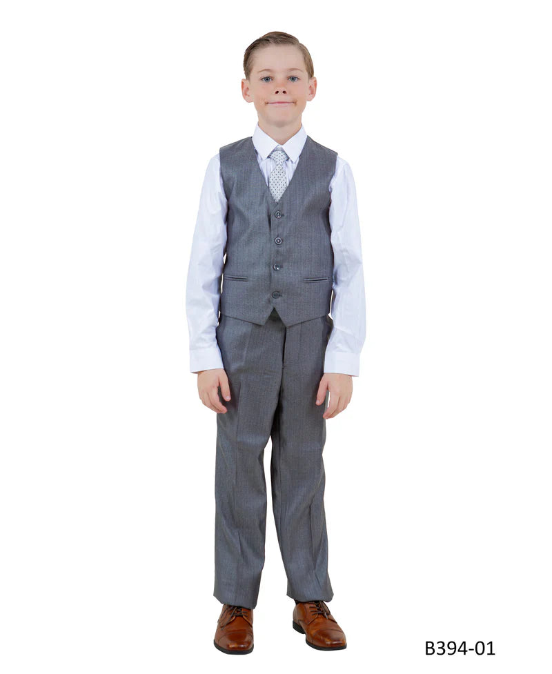 Boys Gray Suit in Toddler Size for Formal Events