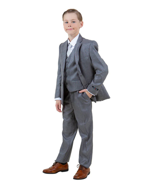 Boys Gray Suit in Toddler Size for Formal Events