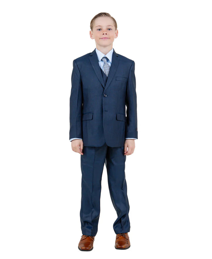 Dapper Navy Boys Suit in Modern Fit - Toddler Style