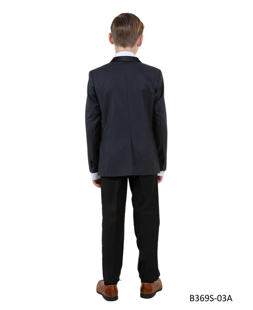 Boys Charcoal/Black Toddler Suit by Tazio