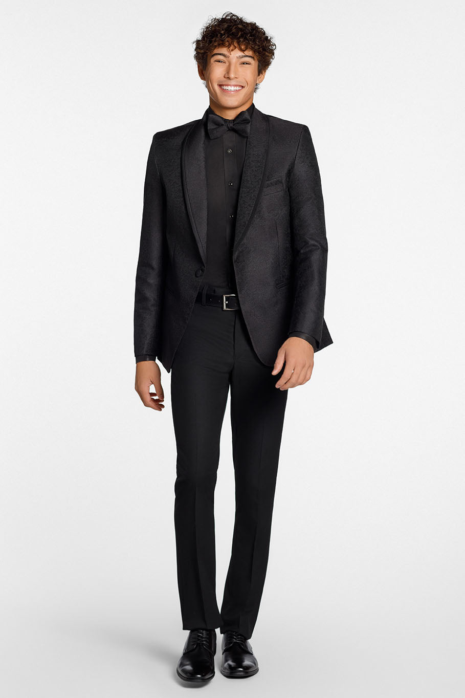 Night Vine Black Shawl Tuxedo Jacket (Separates) by Ted Stanford