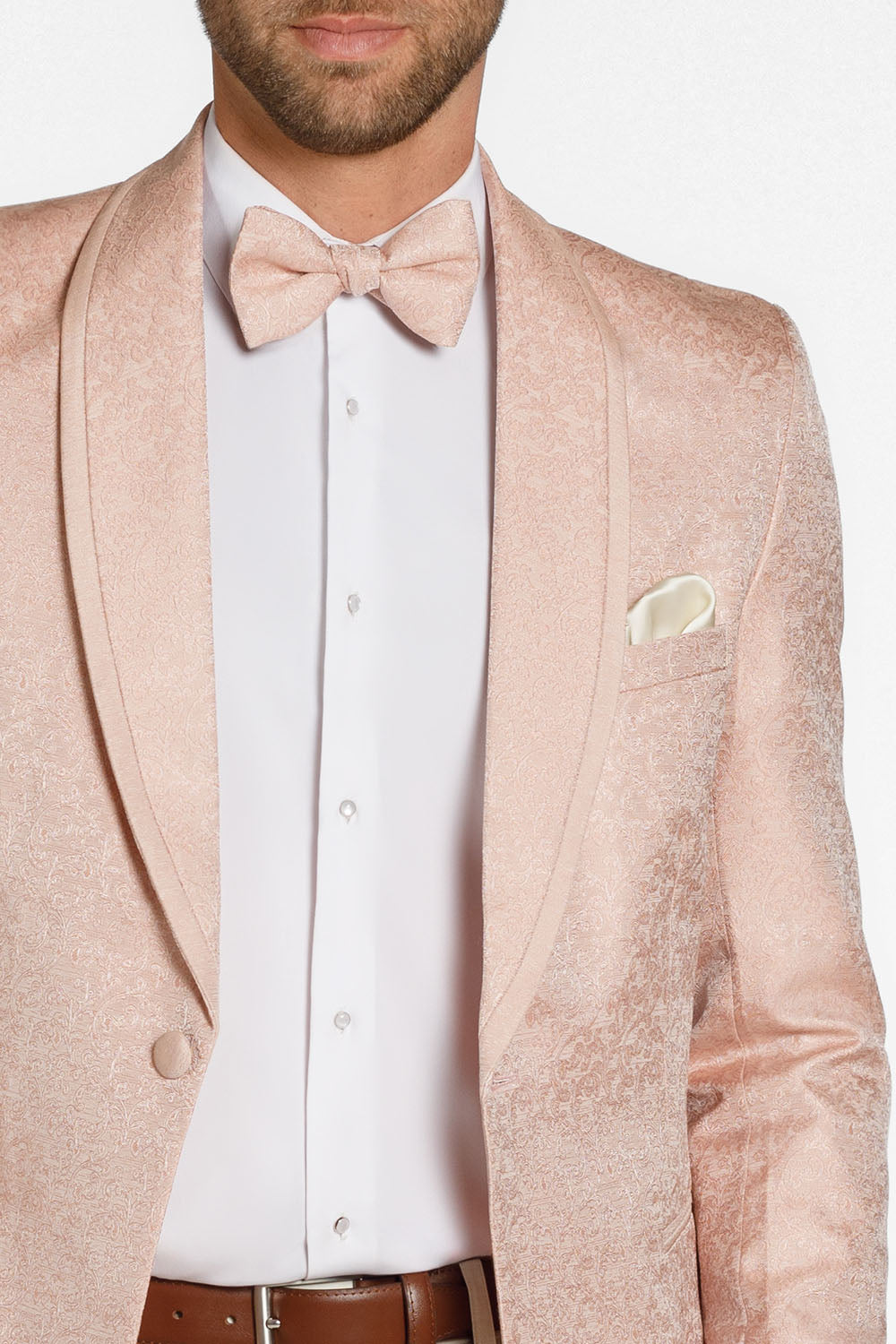 Night Vine Blush Shawl Tuxedo Jacket (Separates) by Ted Stanford