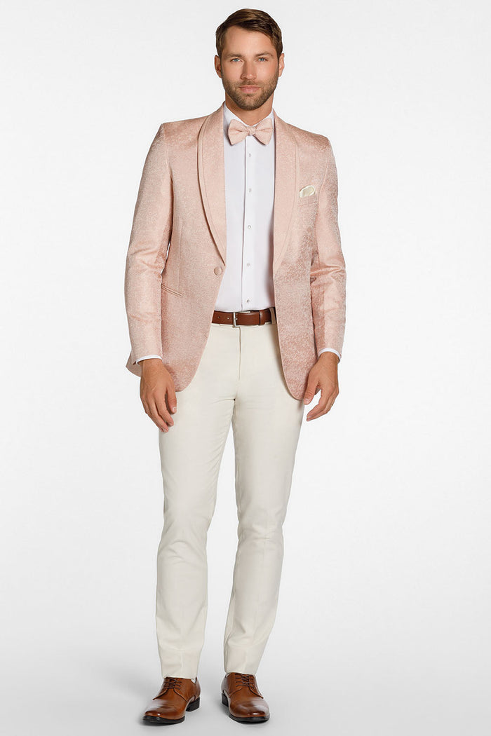 Night Vine Blush Shawl Tuxedo Jacket (Separates) by Ted Stanford