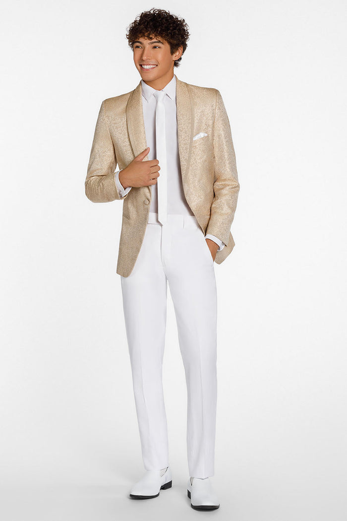 Night Vine Caramel Shawl Tuxedo Jacket (Separates) by Ted Stanford