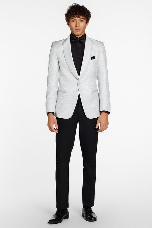Night Vine Silver Shawl Tuxedo Jacket (Separates) by Ted Stanford