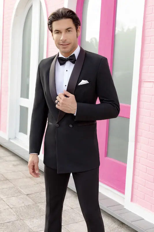Park Lane Black Shawl DB Tuxedo Jacket (Separates)