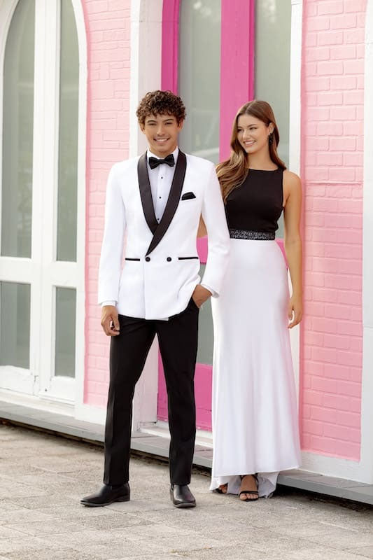 Park Lane White Shawl DB Tuxedo Jacket (Separates)