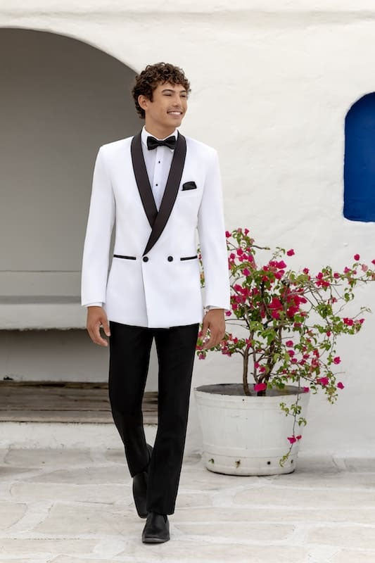 Park Lane White Shawl DB Tuxedo Jacket (Separates)