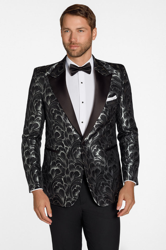 Savannah Black & Silver Peak Tuxedo Jacket (Separates)