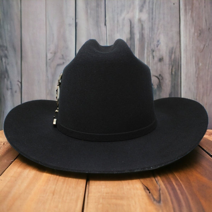 Texana Carin Leon Oficial Color Negro con Pluma de Plata by Laredo Hats