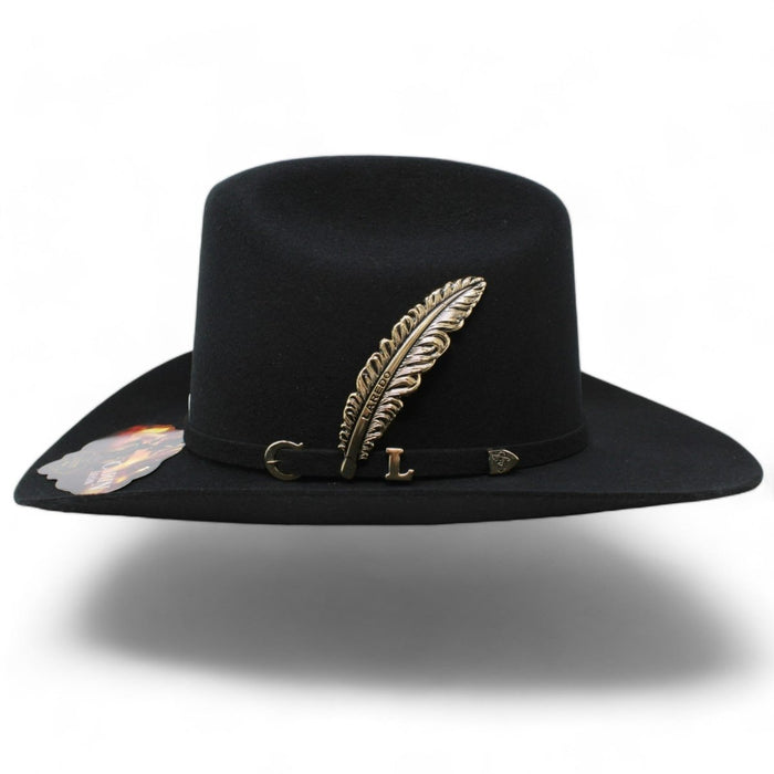 Texana Carin Leon Oficial Color Negro con Pluma de Plata by Laredo Hats