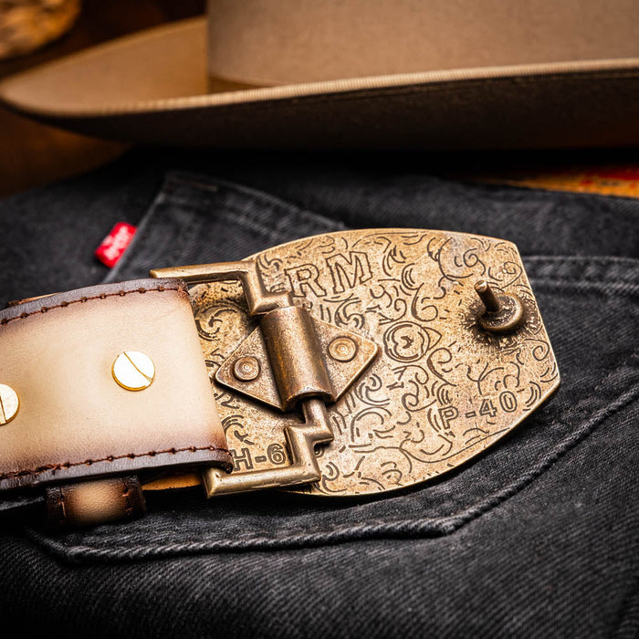 Marco Di Milano Texas Belt Stone Orix Leather Shoe