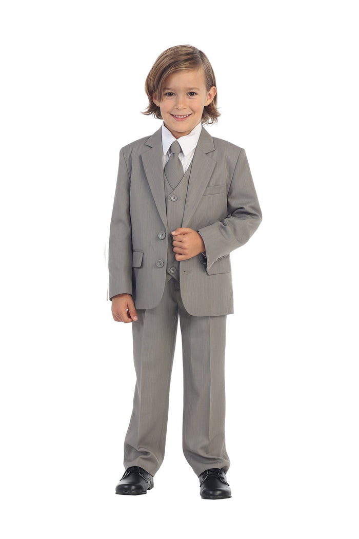 Charlie Kids Light Grey Suit 5-Piece Set