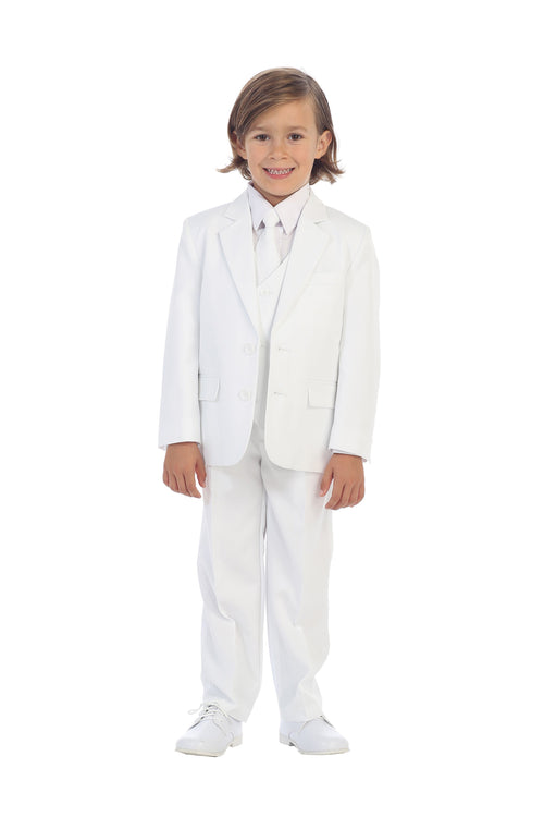 Charlie Kids White Suit 5-Piece Set by Tip Top