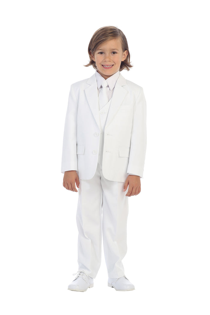 Charlie Kids White Suit 5-Piece Set by Tip Top