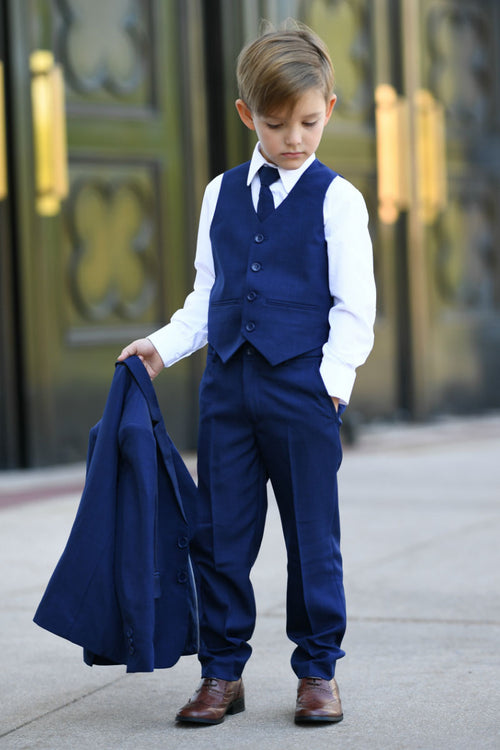 Stanford Kids Ink Blue Suit 5-Piece Set
