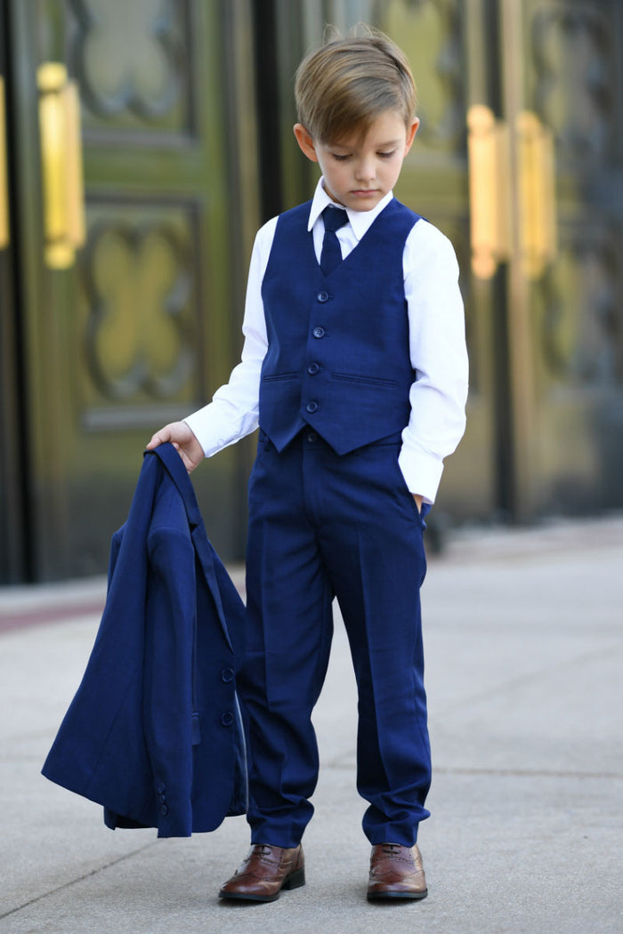 Stanford Kids Ink Blue Suit 5-Piece Set