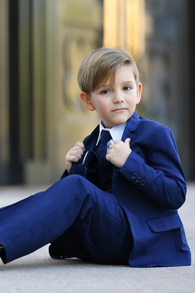 Stanford Kids Ink Blue Suit 5-Piece Set