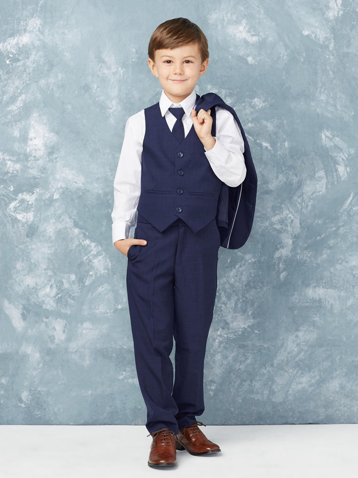 Stanford Kids Navy Suit 5-Piece Set