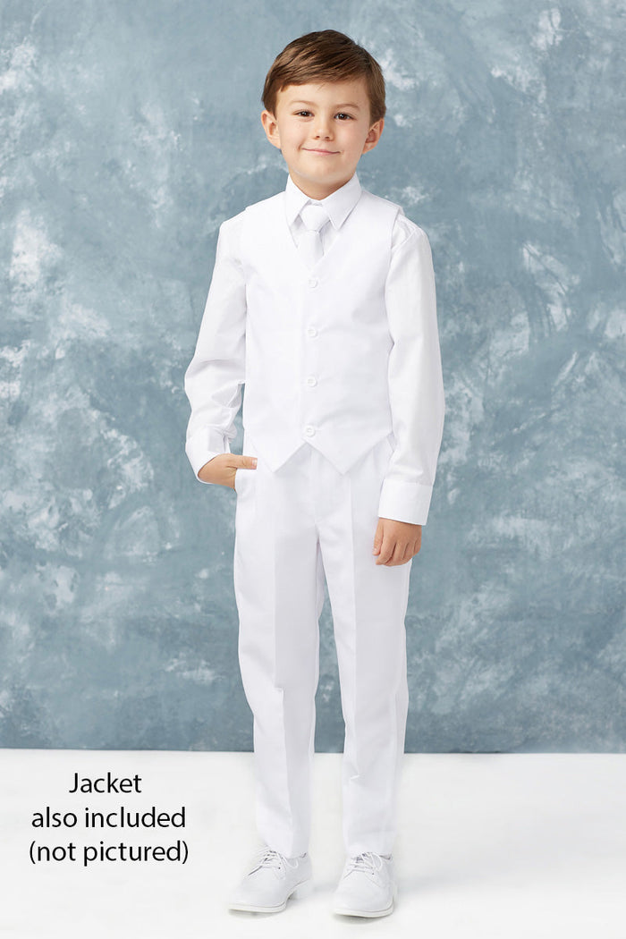 Stanford Kids White Suit 5-Piece Set by Tip Top