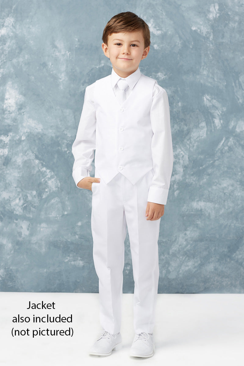 Stanford Kids White Suit 5-Piece Set by Tip Top