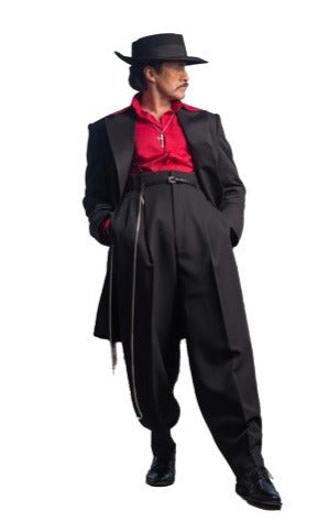 Mens Zoot Suit in Solid Black Available in 7 Colors