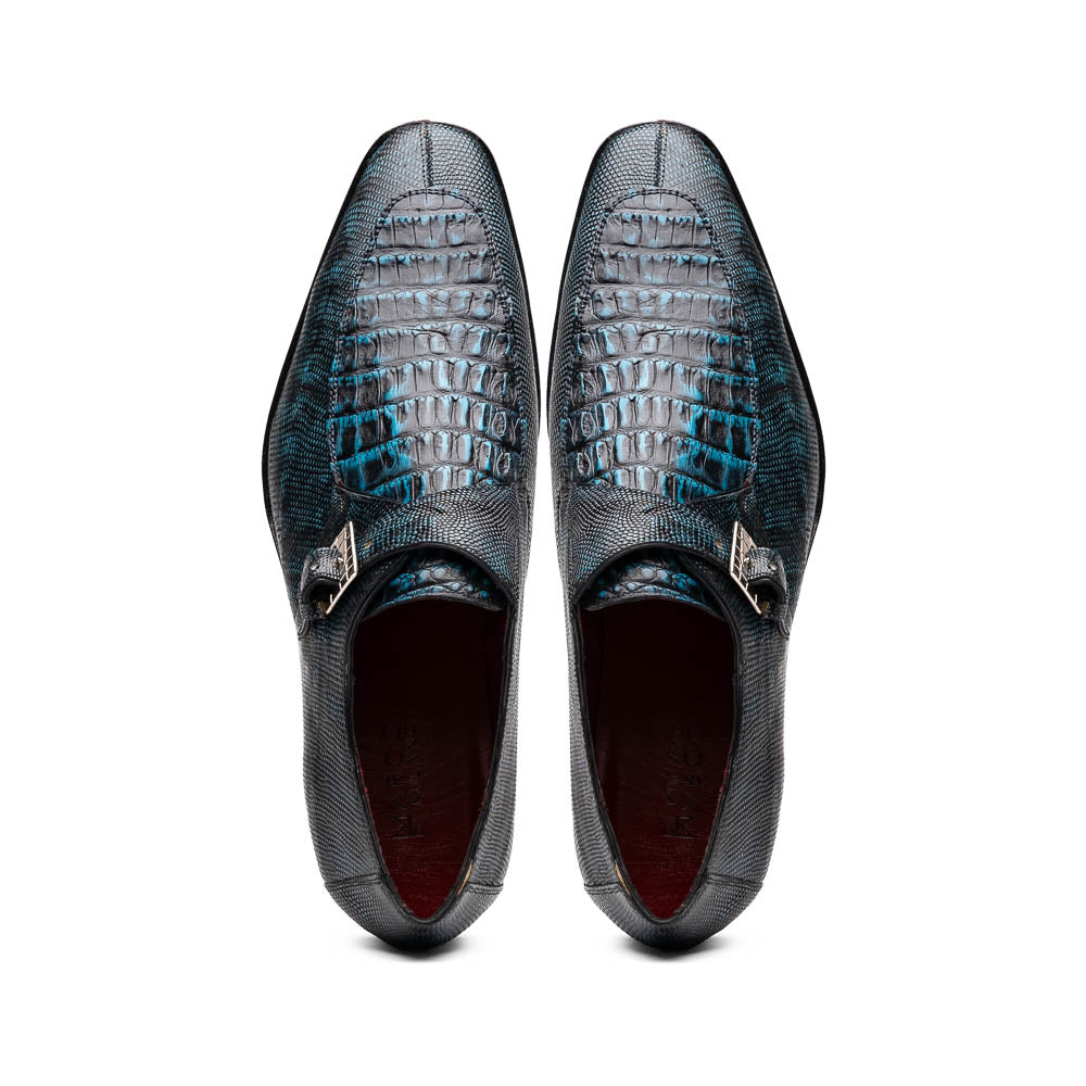 Marco Di Milano Toluca Rustic Blue Leather Shoe