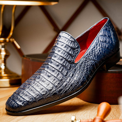 Marco Di Milano Trento Navy Leather Luxury Shoe