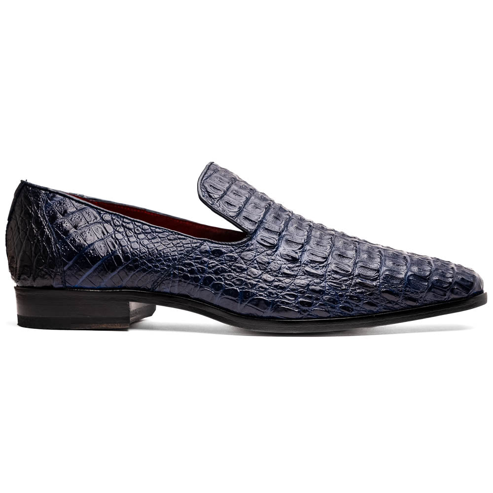 Marco Di Milano Trento Navy Leather Luxury Shoe