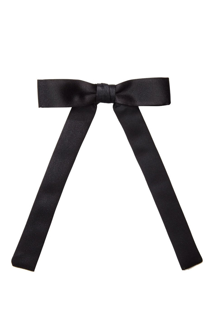 Black Satin Western Bow Tie by Tux Parkin