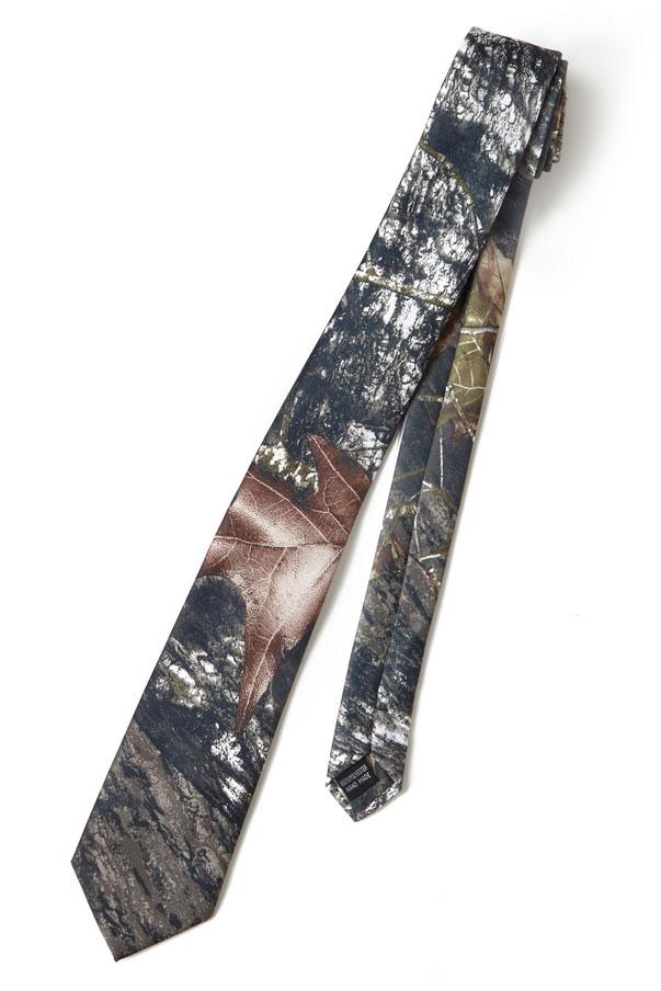Camo Satin Necktie by Tux Park