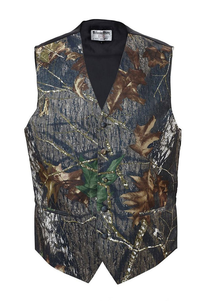Camo Satin Tuxedo Vest by Tux Park
