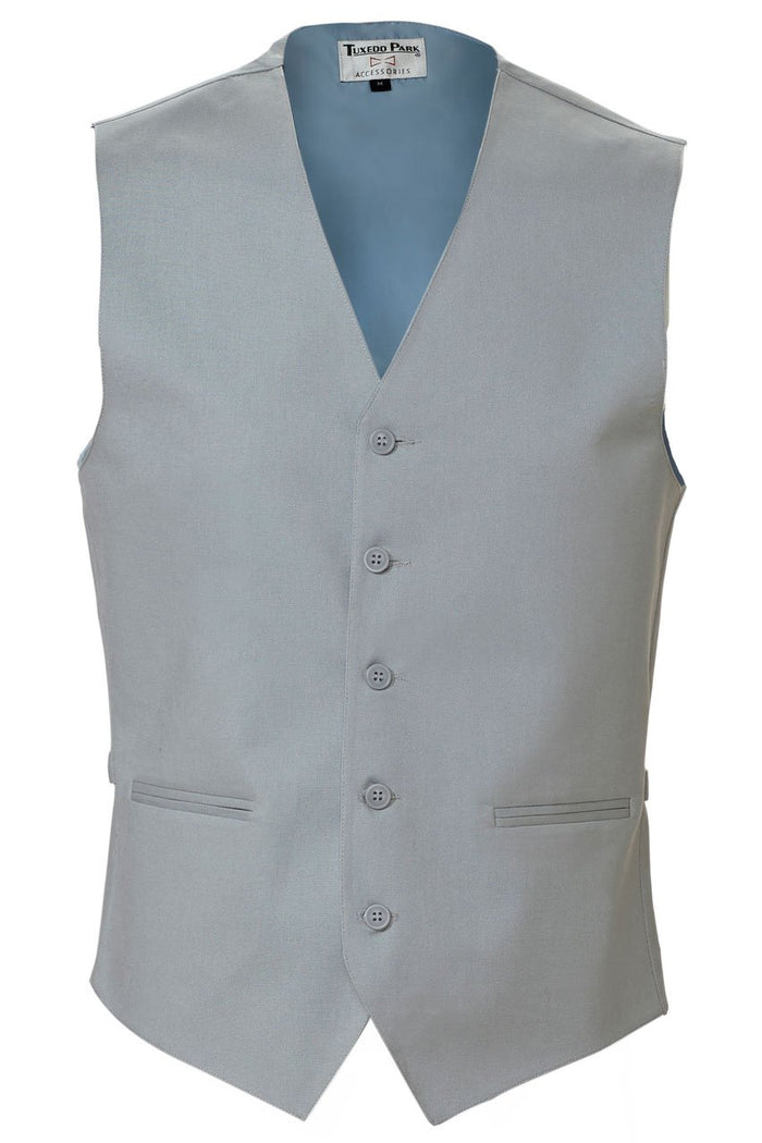 Grey Linen Vest by Tux Parkin