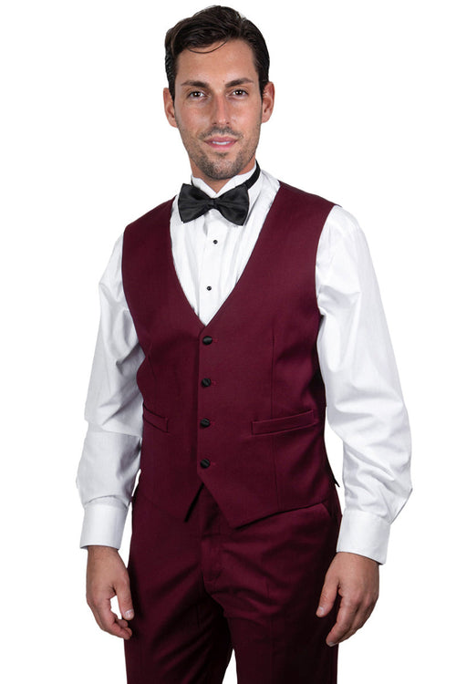 Sophisticated Style for Prom and Wedding: Stacy Adams Burgundy Tuxedo Jacket
