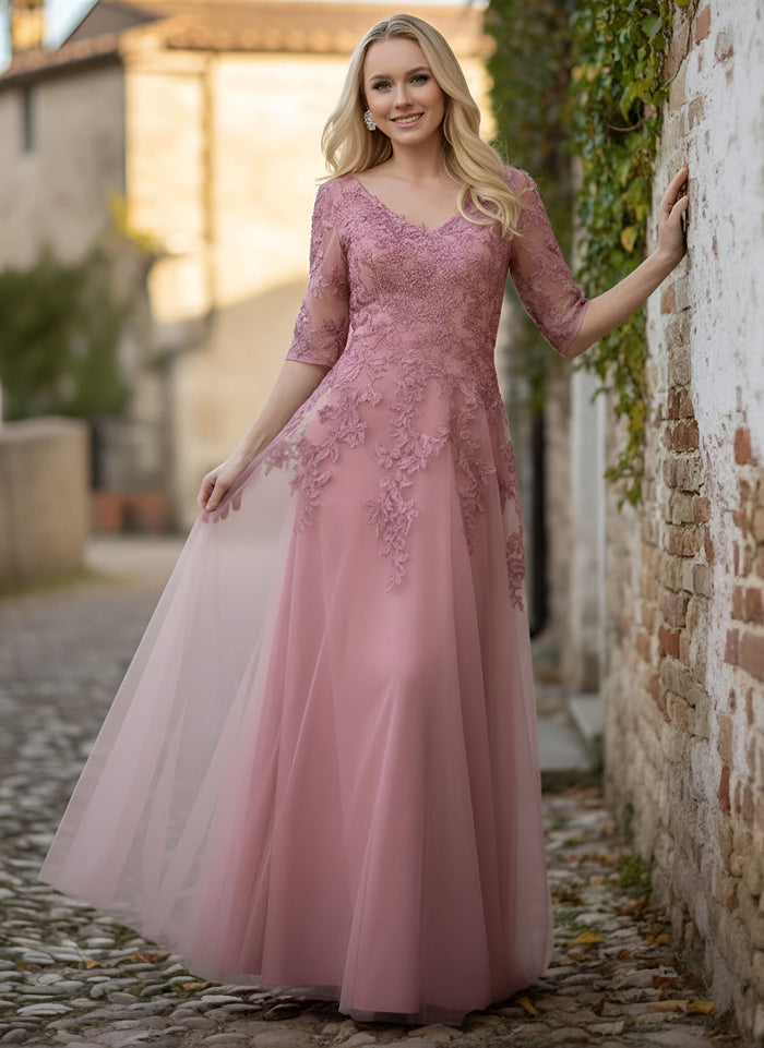 May Queen MQ1859 Short Sleeve Mother Of The Bride Plus Size Gown-New Collection