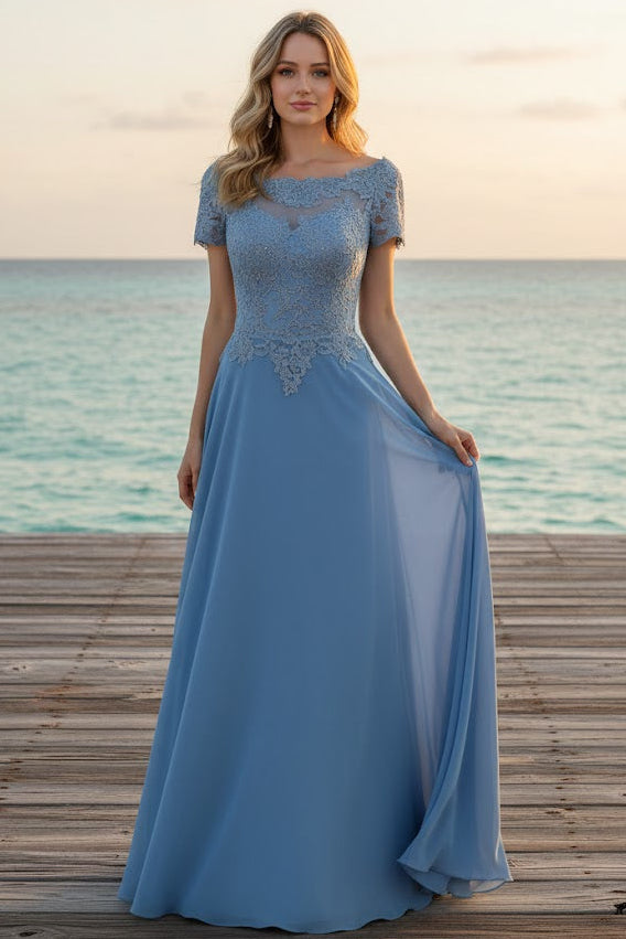 Short Sleeve Mother Of The Bride Dress New Collection