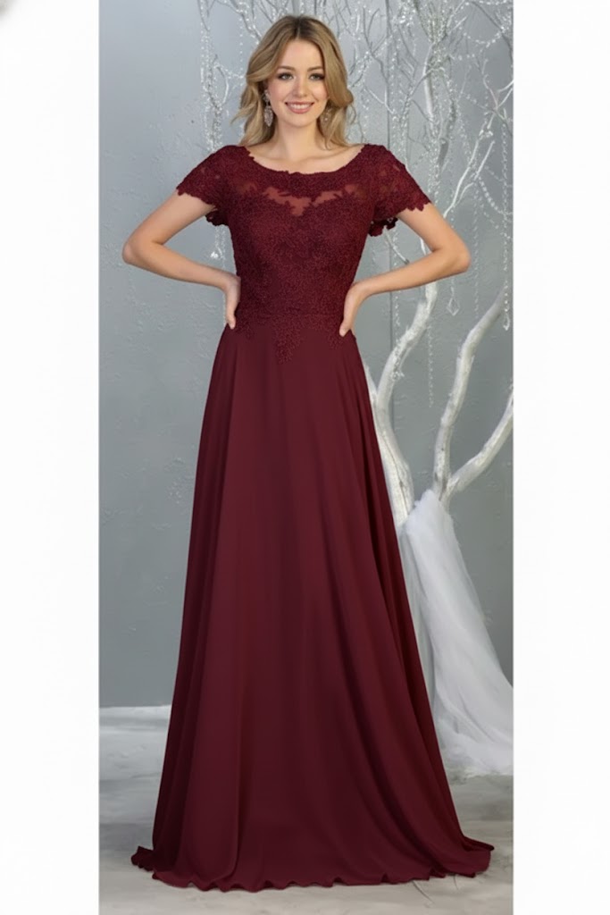 Short Sleeve Mother Of The Bride Dress New Collection