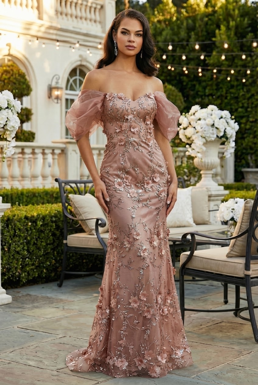 Charcoal/Gold Quinceanera Mom Dresses Mother of the Quince Gowns