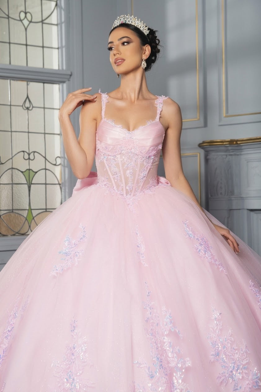 Quinceanera Dress Corset Pleated Embroidered Ball Gown Germoso vestido - Vestidos de 15 años LK269